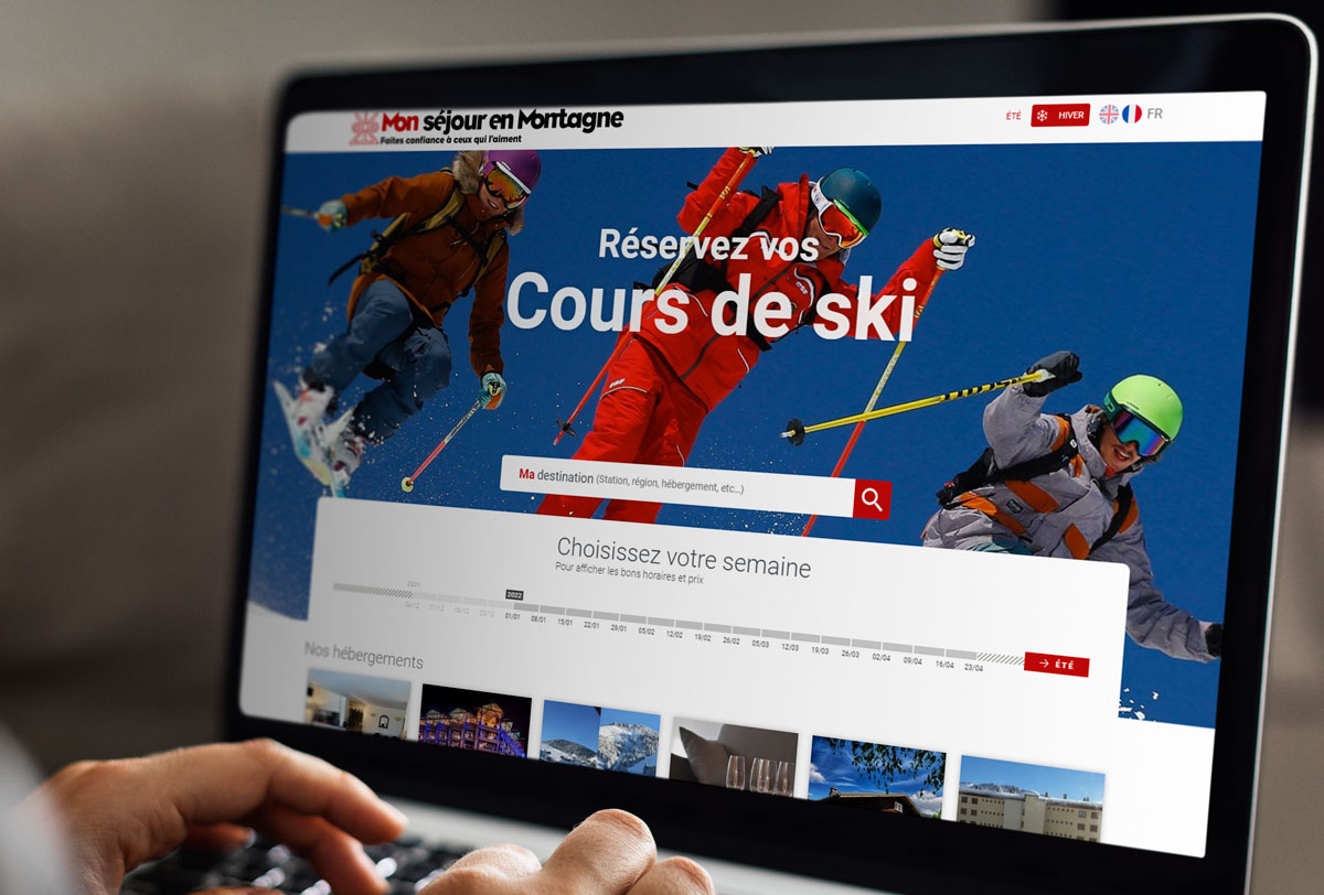 Site de réservation pour le ski